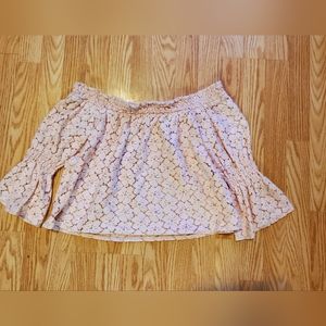 Large pink floral top